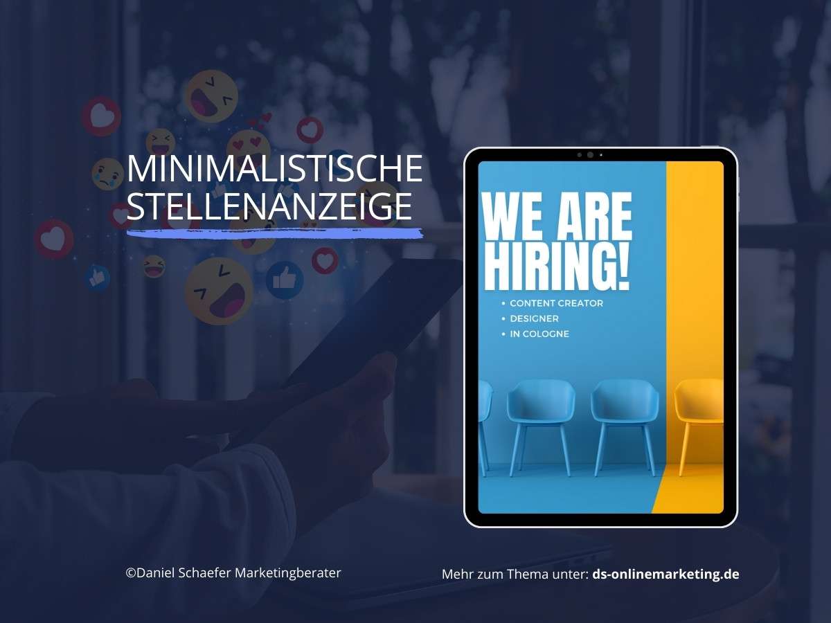 Instagram Stellenanzeige Beispiel 2