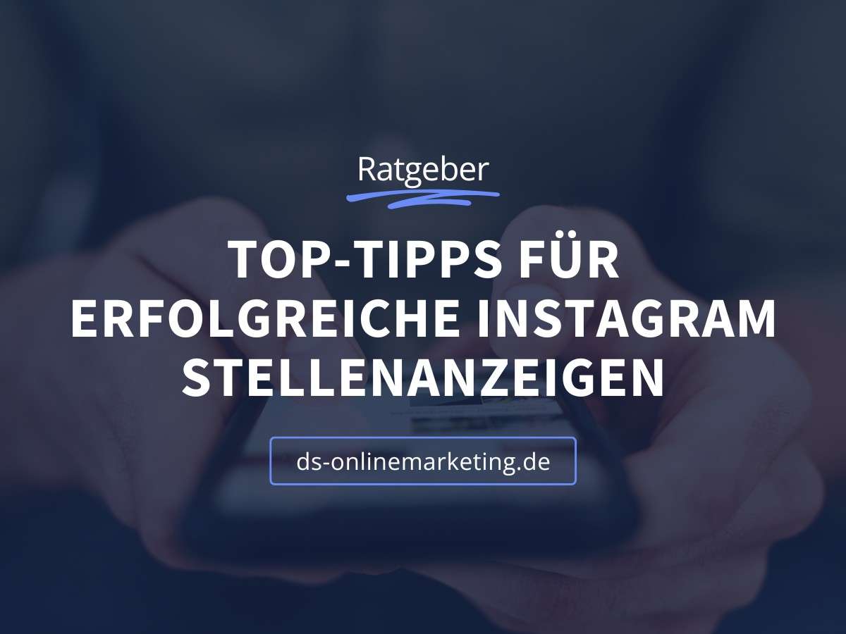Instagram Stellenanzeigen Titelbild