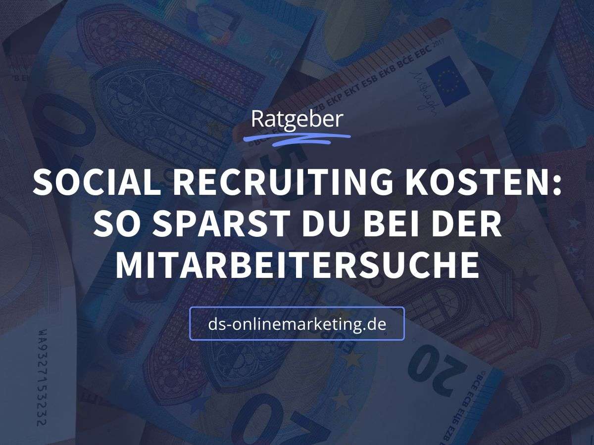 Social Recruiting Kosten Titelbild