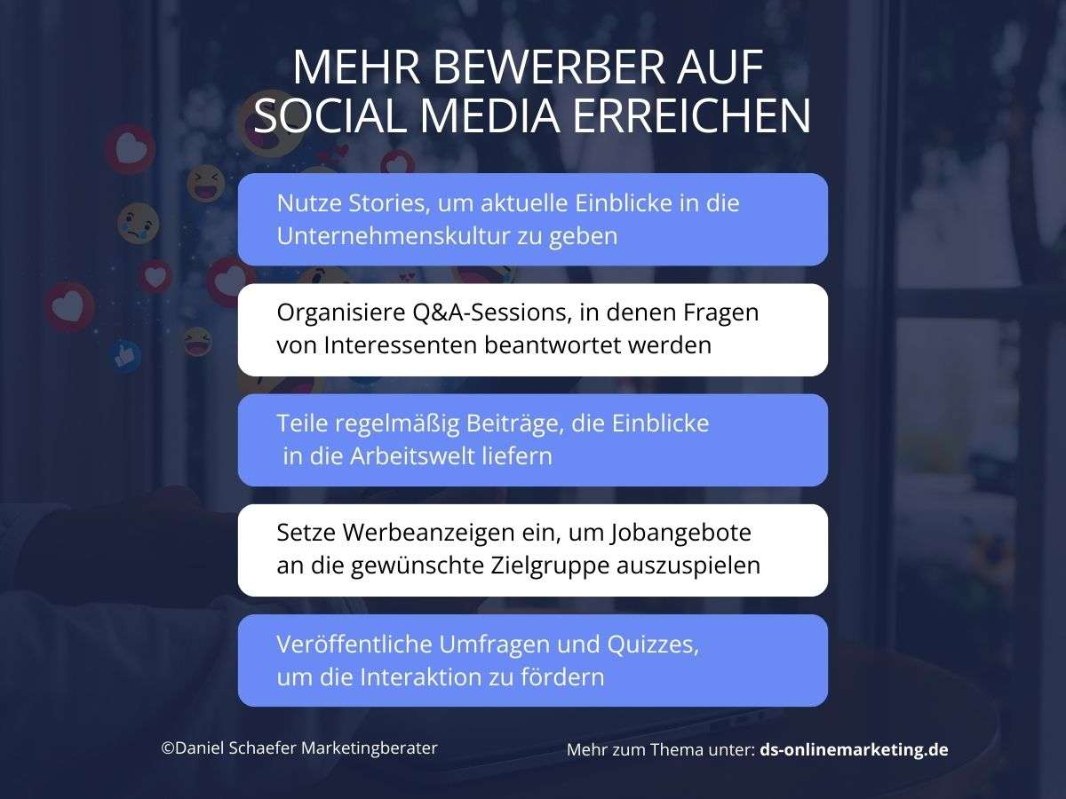 Mitarbeitergewinnung Social Media Tipps