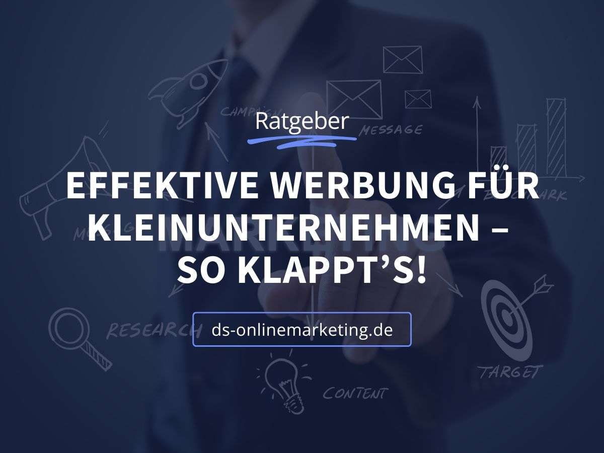Effektive Werbung Kleinunternehmen Titelbild
