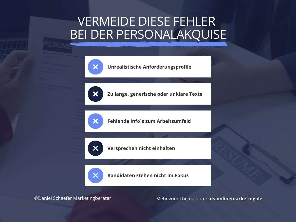 Personalakquise Fehler