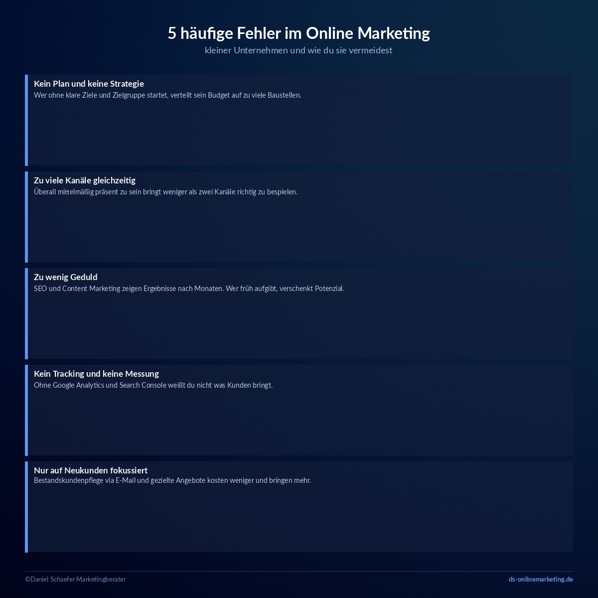 online marketing fehler