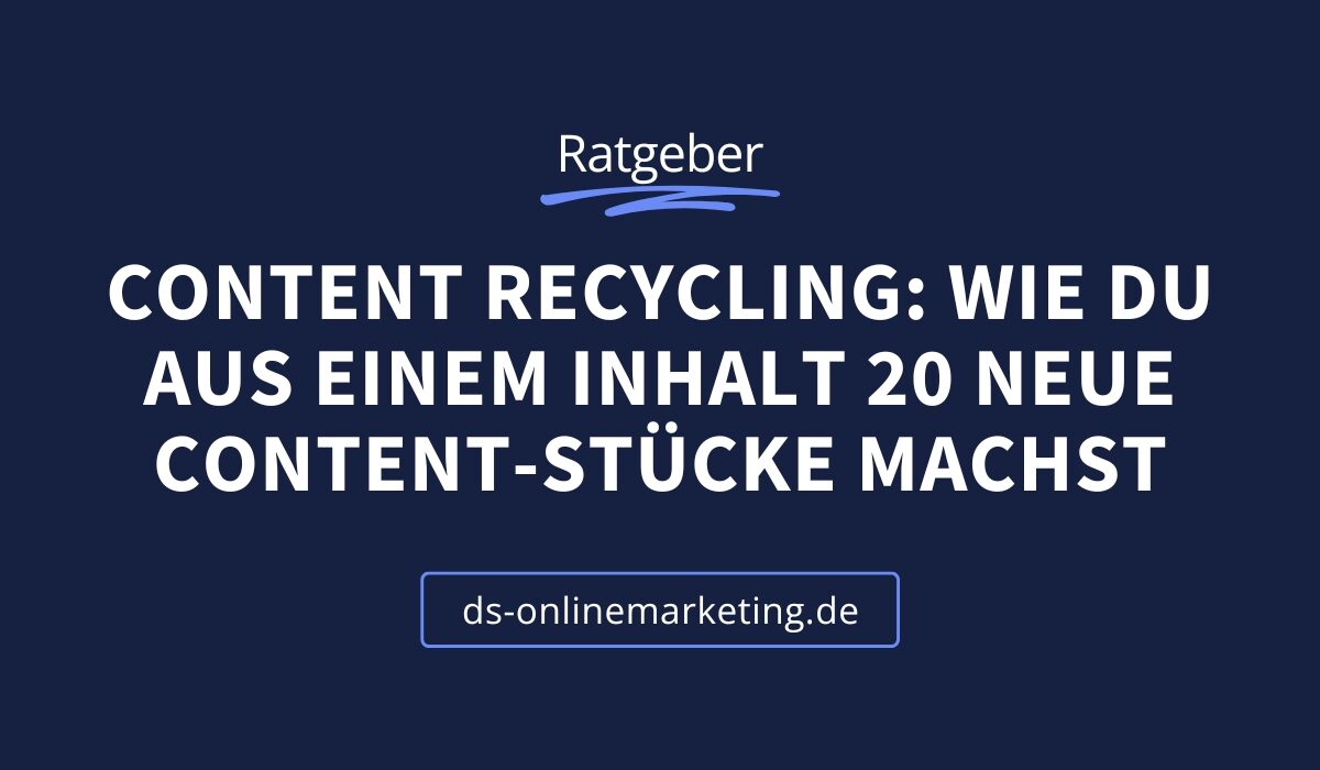 Content Recycling Titelbild