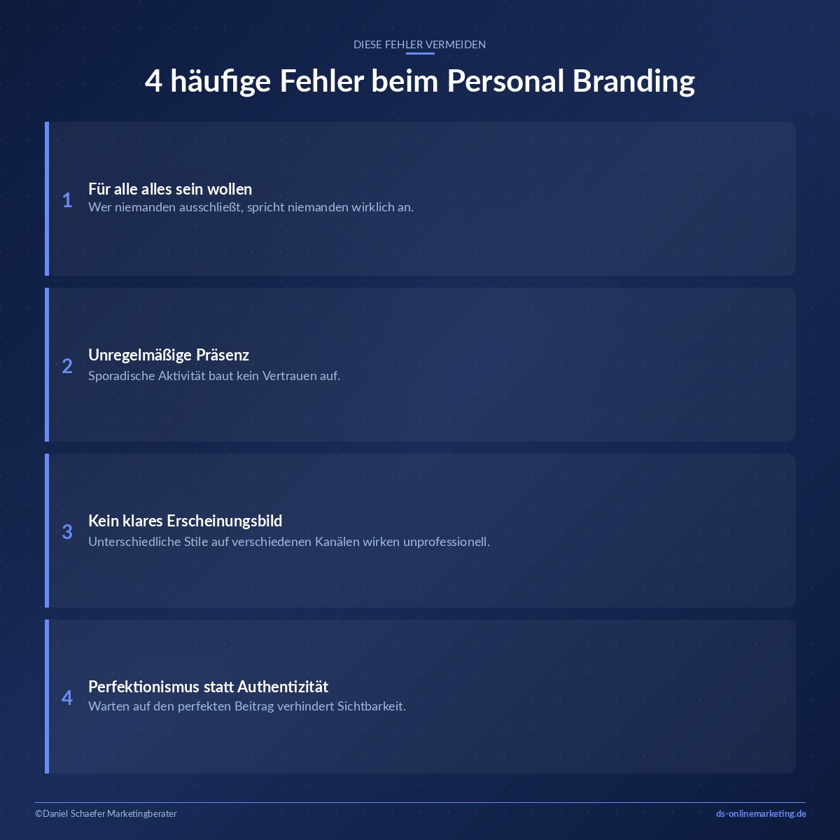 personal branding selbststaendige fehler