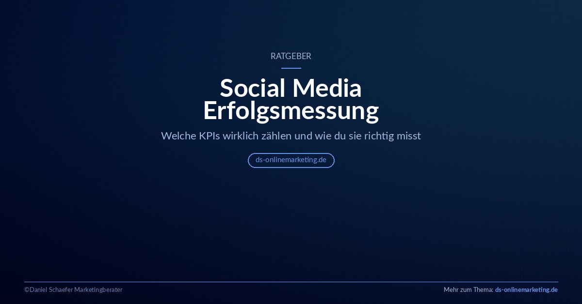 Social Media Erfolgsmessung Ratgeber für Dienstleister und Coaches