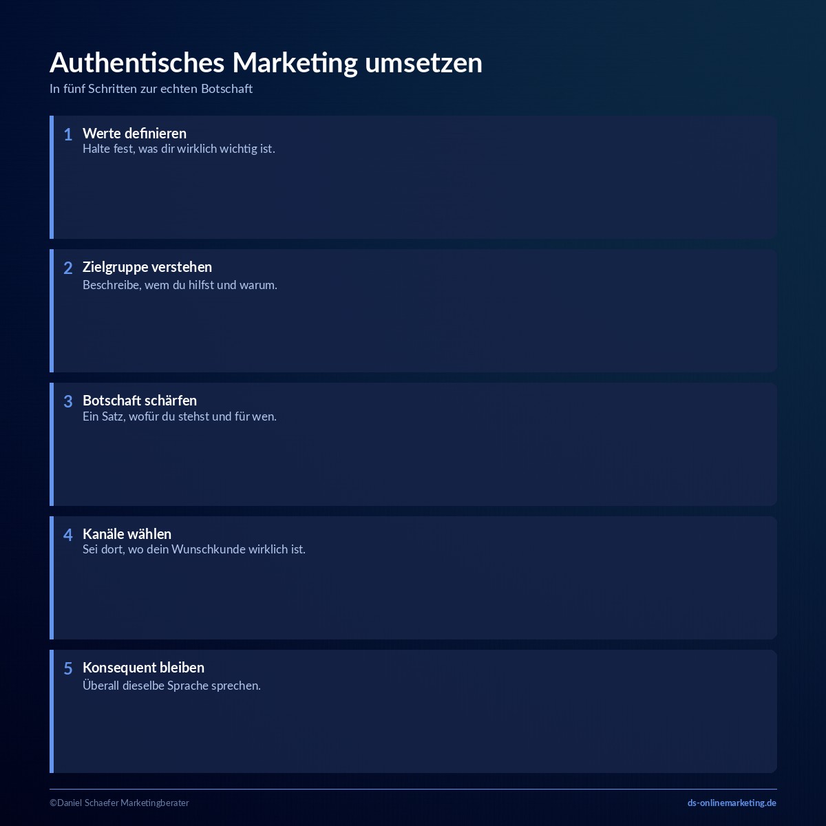 Authentisches Marketing: So gewinnst du als Selbstständiger Vertrauen und Kunden 6 authentisches marketing umsetzen