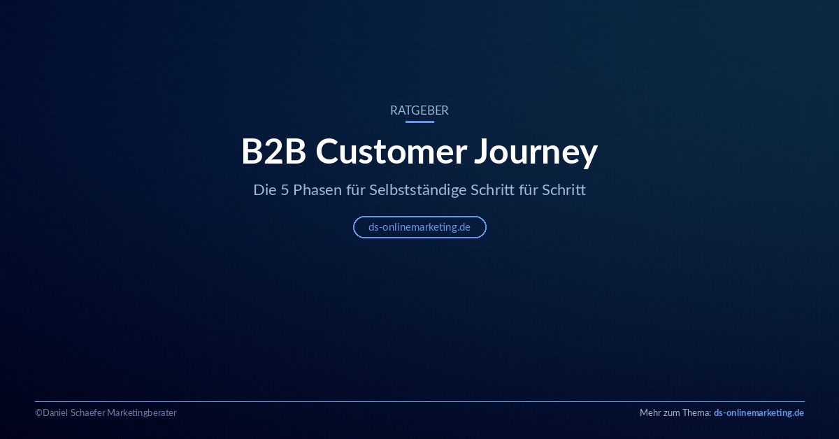 B2B Customer Journey: die 5 Phasen für Selbstständige im Überblick