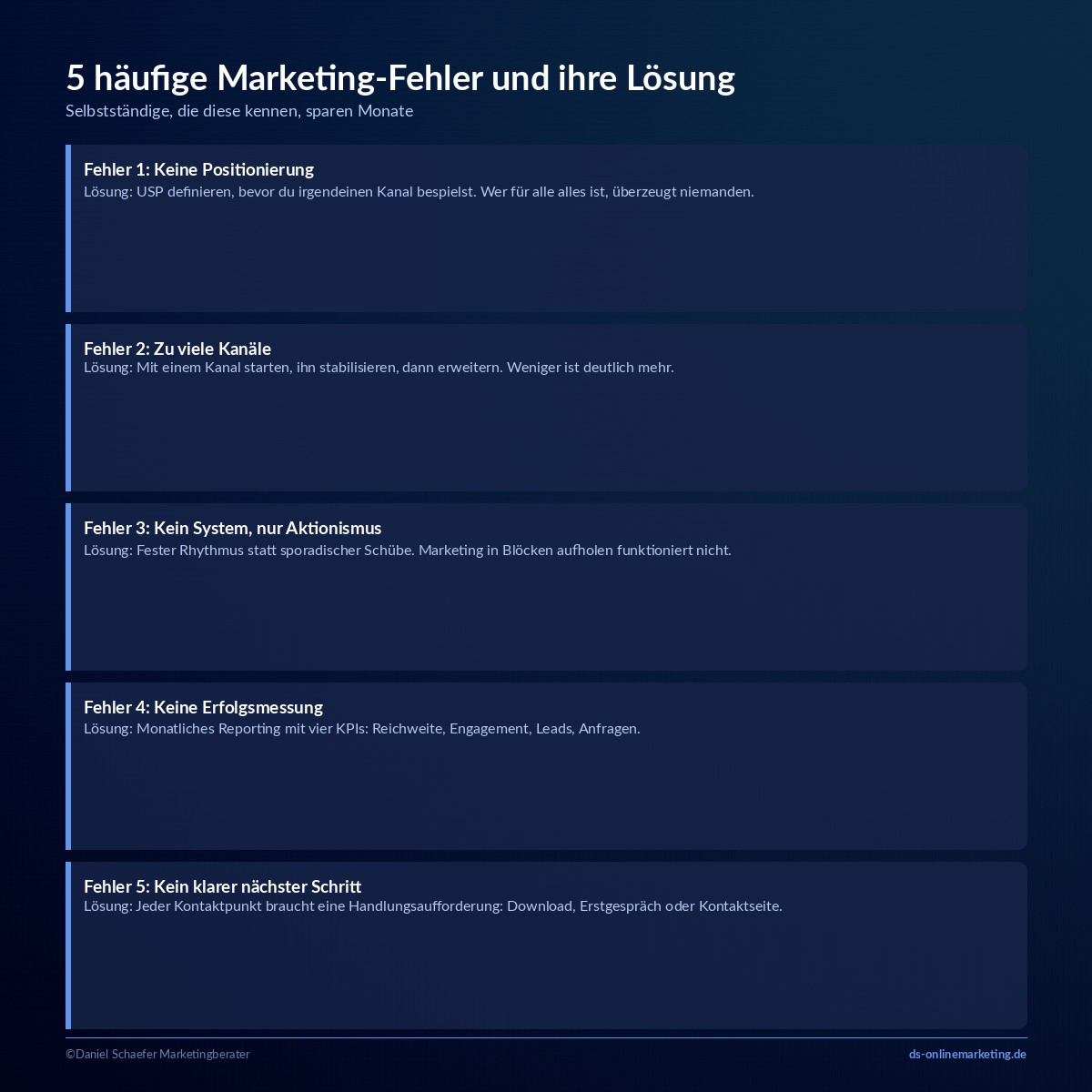 effektives marketing fehler