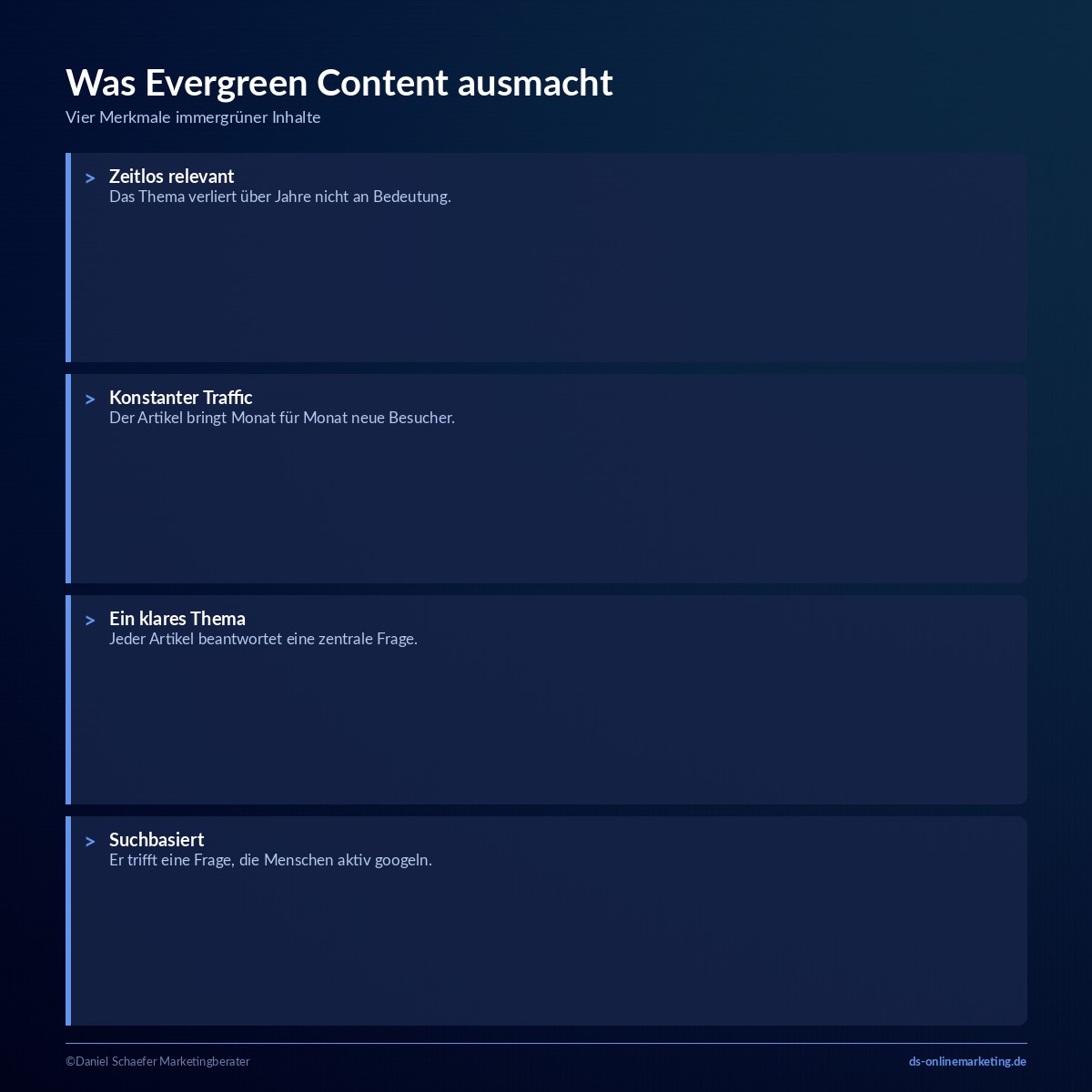 evergreen content merkmale