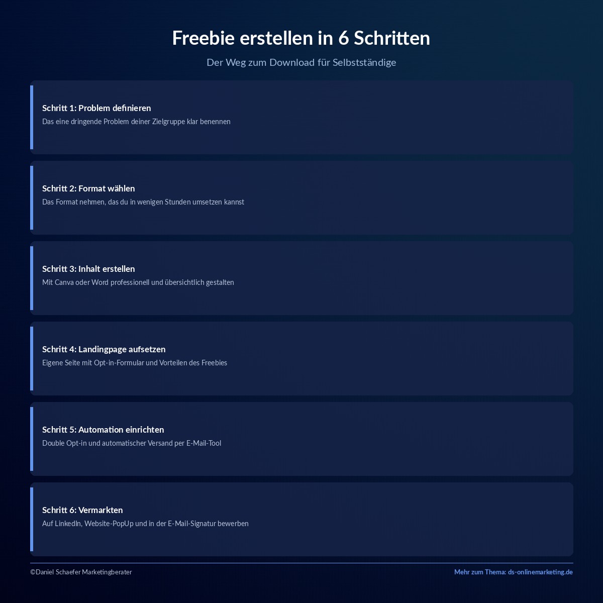 freebie erstellen schritte