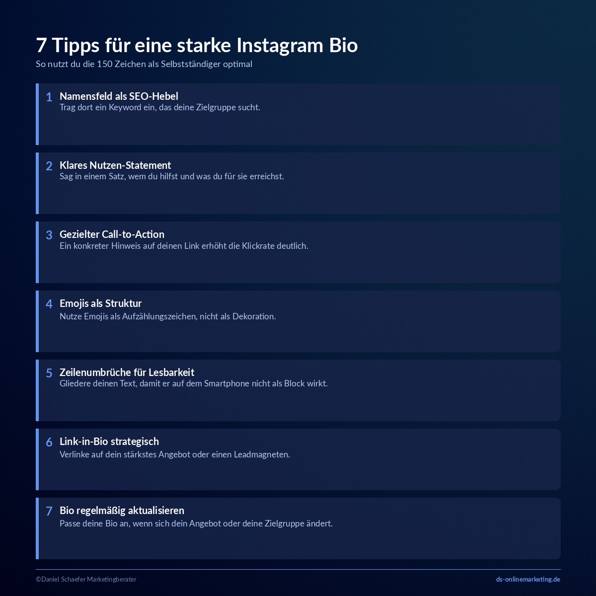 instagram bio tipps