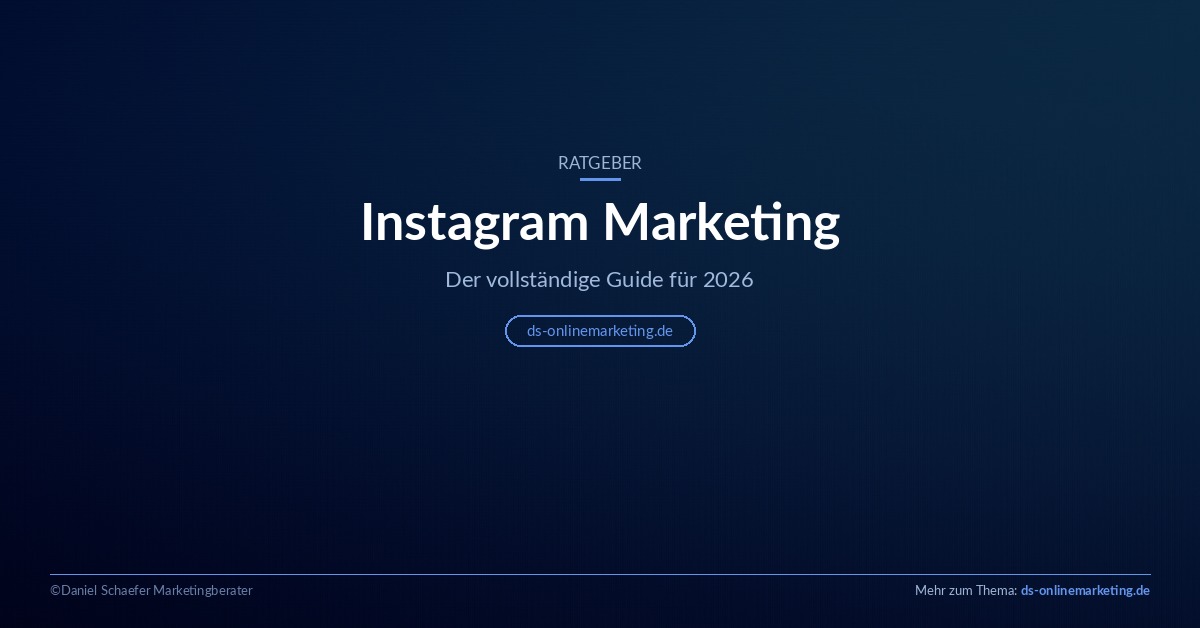 Instagram Marketing Guide 2026 – ds-onlinemarketing.de
