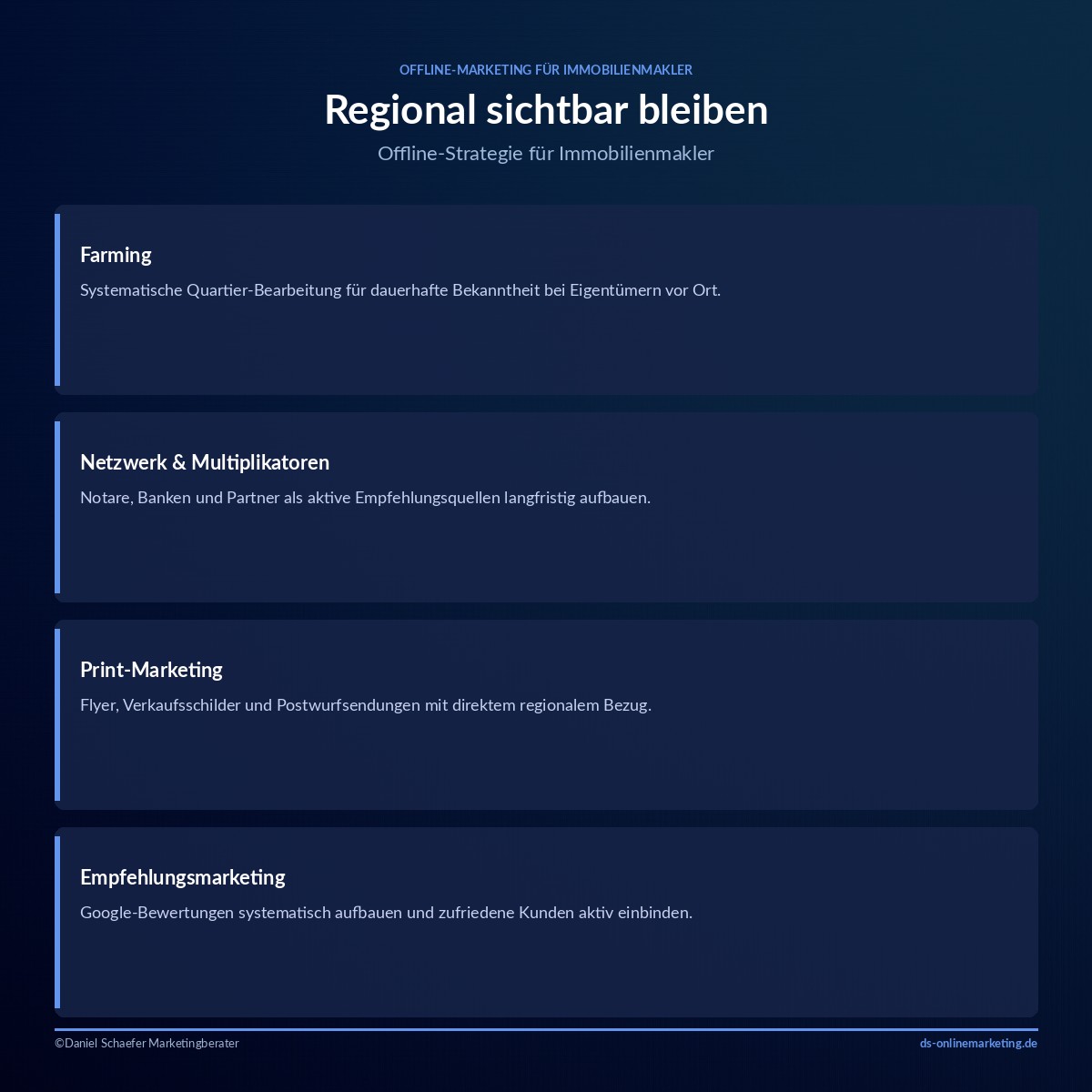 Marketing für Immobilienmakler: So gewinnst du planbar neue Mandate 3 marketing fuer immobilienmakler offline strategie