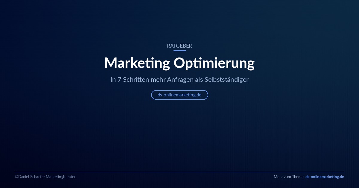 Marketing Optimierung Ratgeber