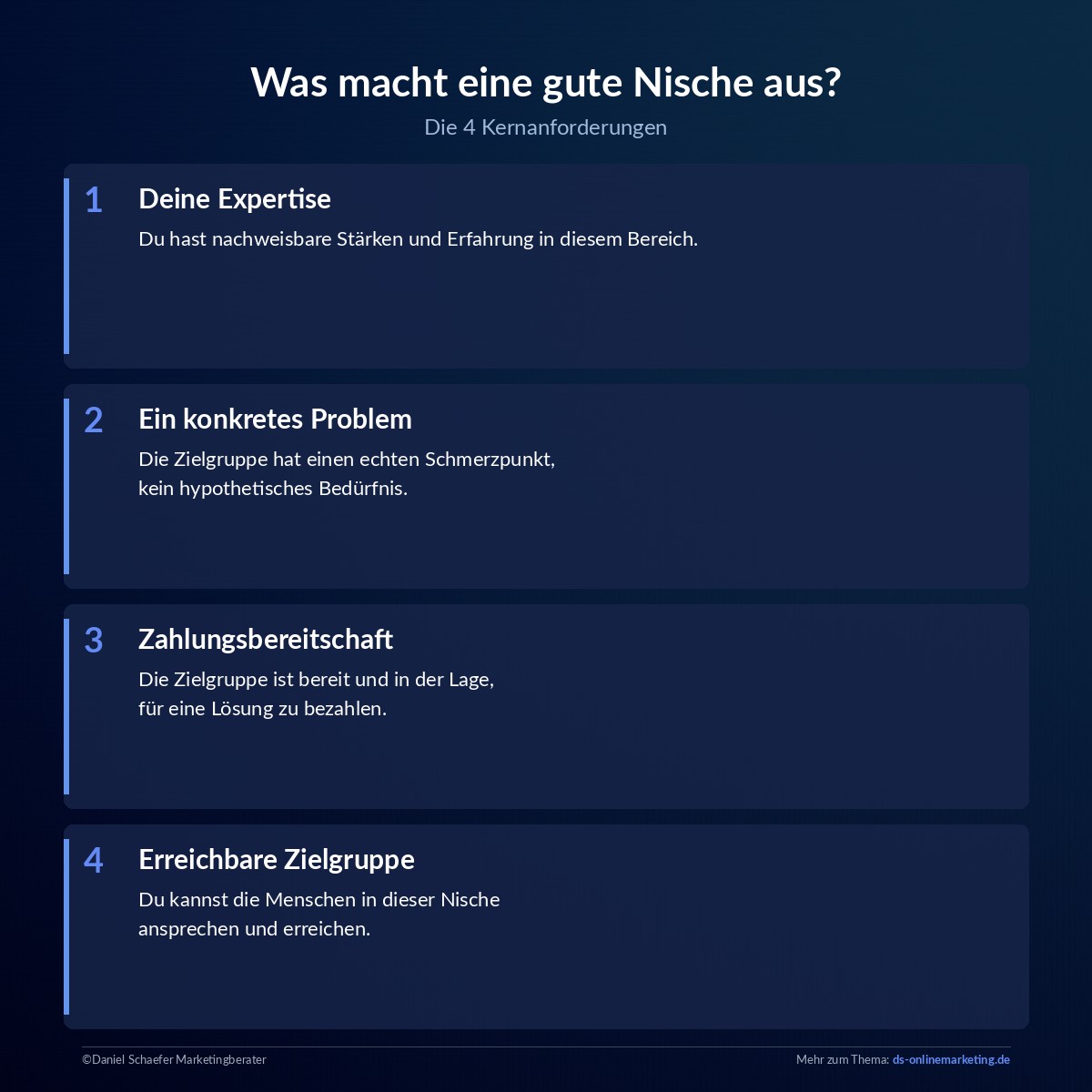 Nische finden: In 5 Schritten zur klaren Positionierung als Selbstständiger 1 nische finden was eine gute nische ausmacht