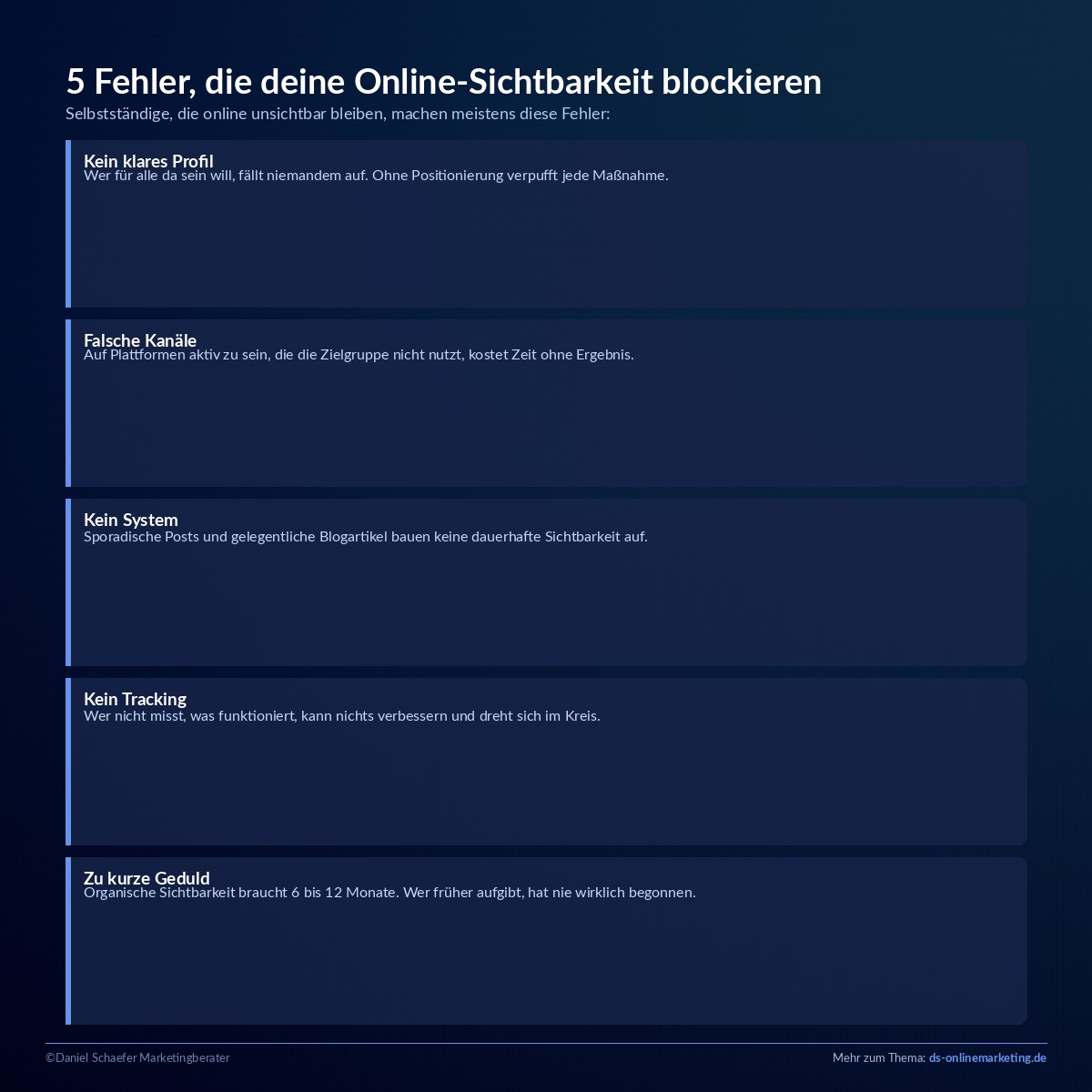 online sichtbar werden fehler