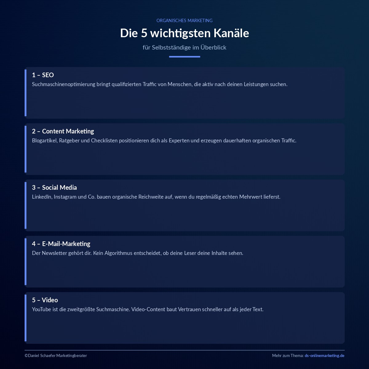 organisches marketing kanaele