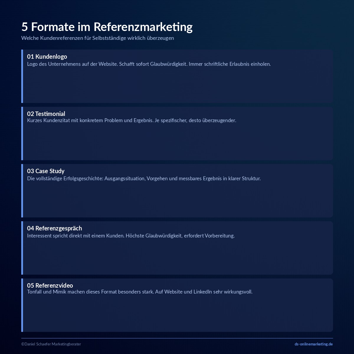 referenzmarketing formate