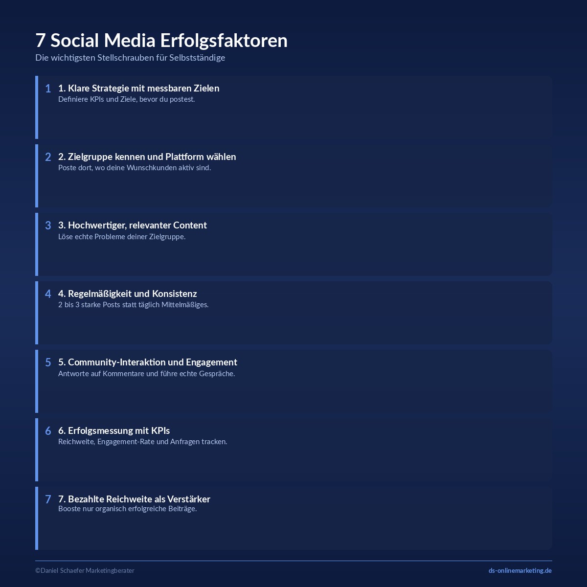 social media erfolgsfaktoren ueberblick