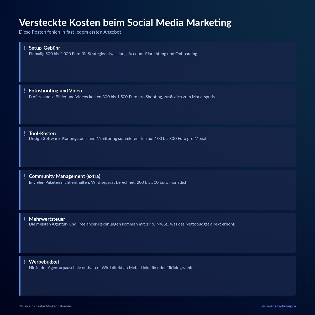 Social Media Marketing Kosten 2026: Was Selbstständige wirklich zahlen 3 social media marketing kosten versteckte kosten