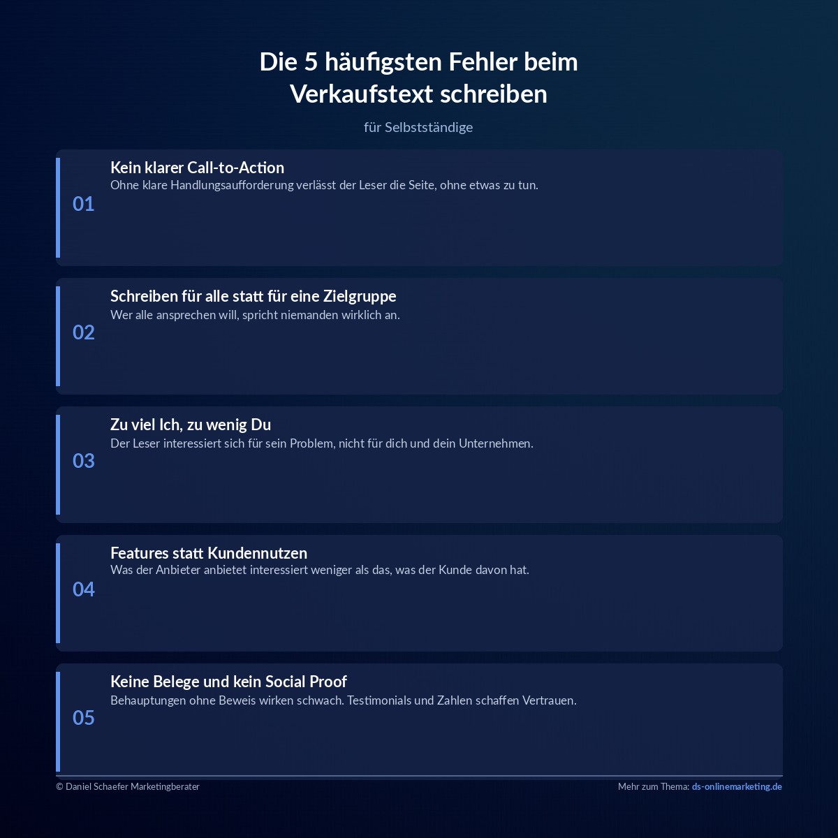 verkaufstexte schreiben fehler