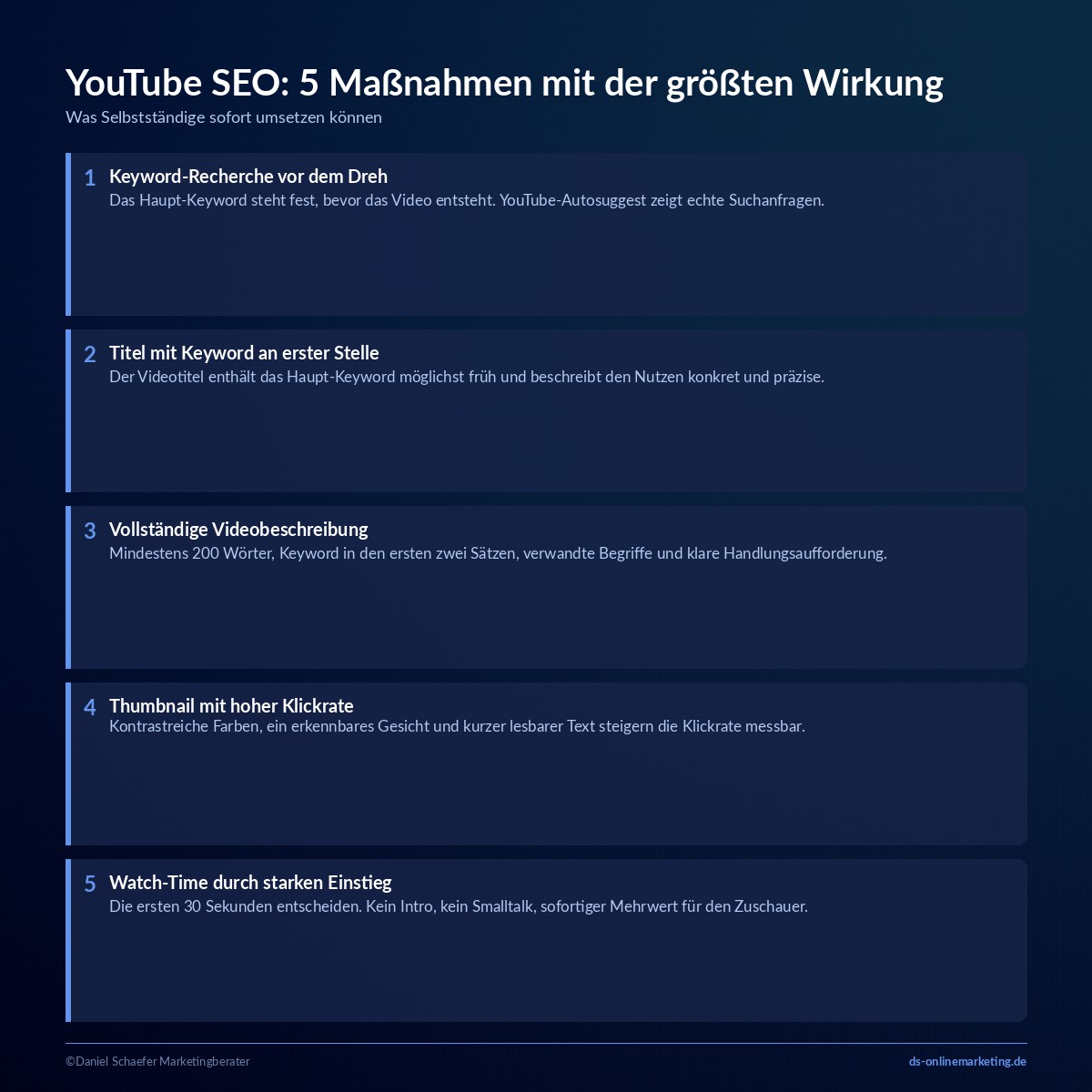 youtube seo massnahmen