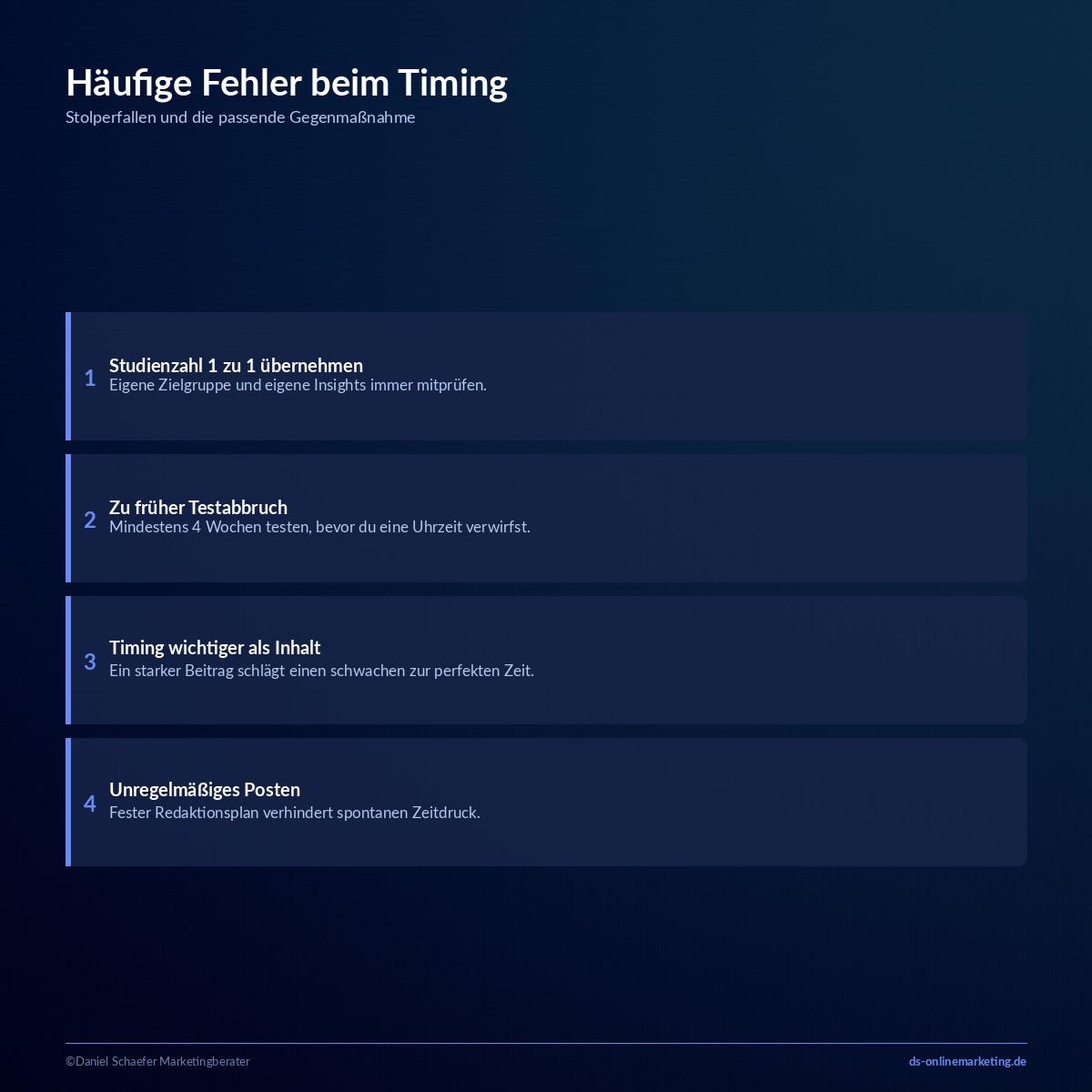 beste zeit zum posten instagram fehler