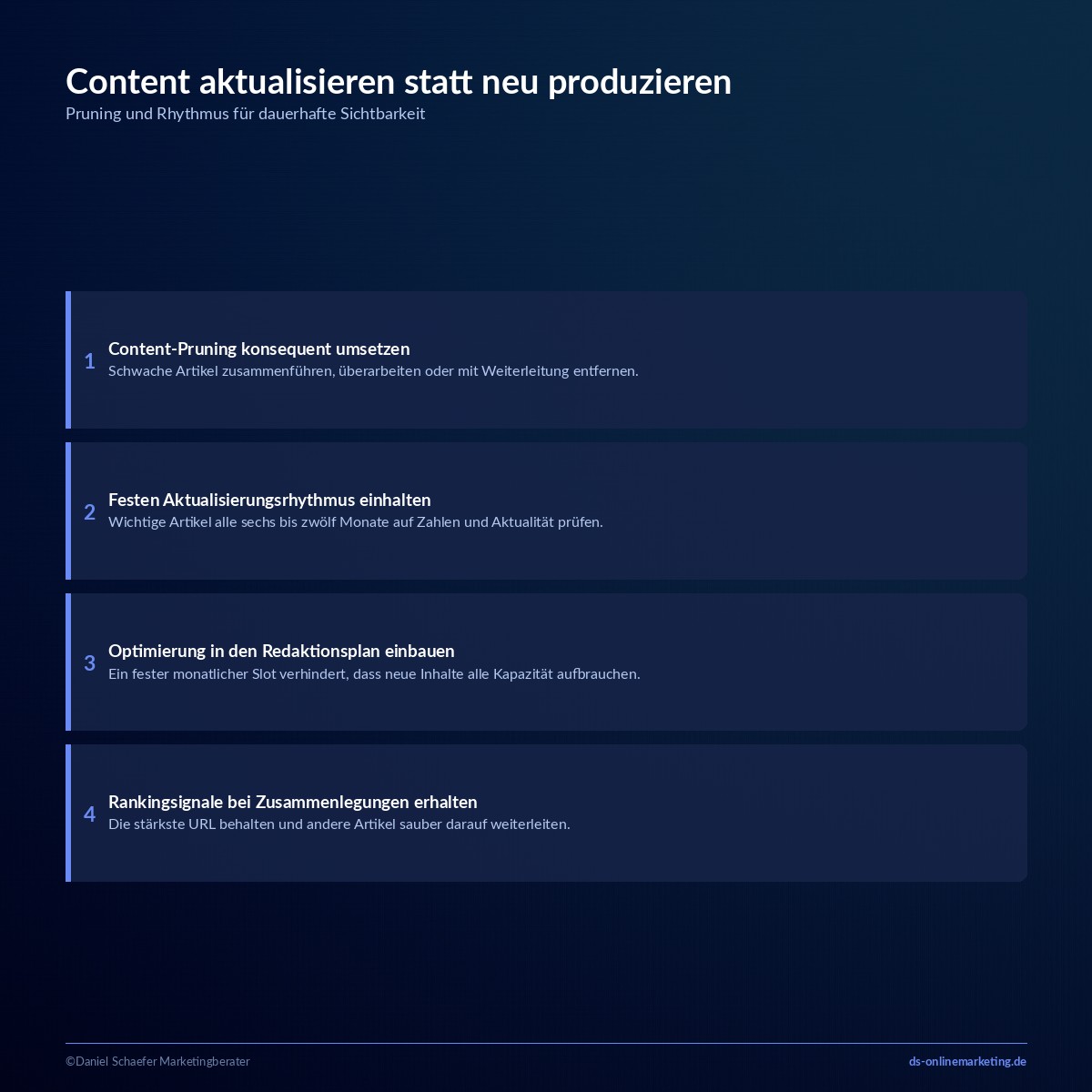 content optimierung aktualisierung