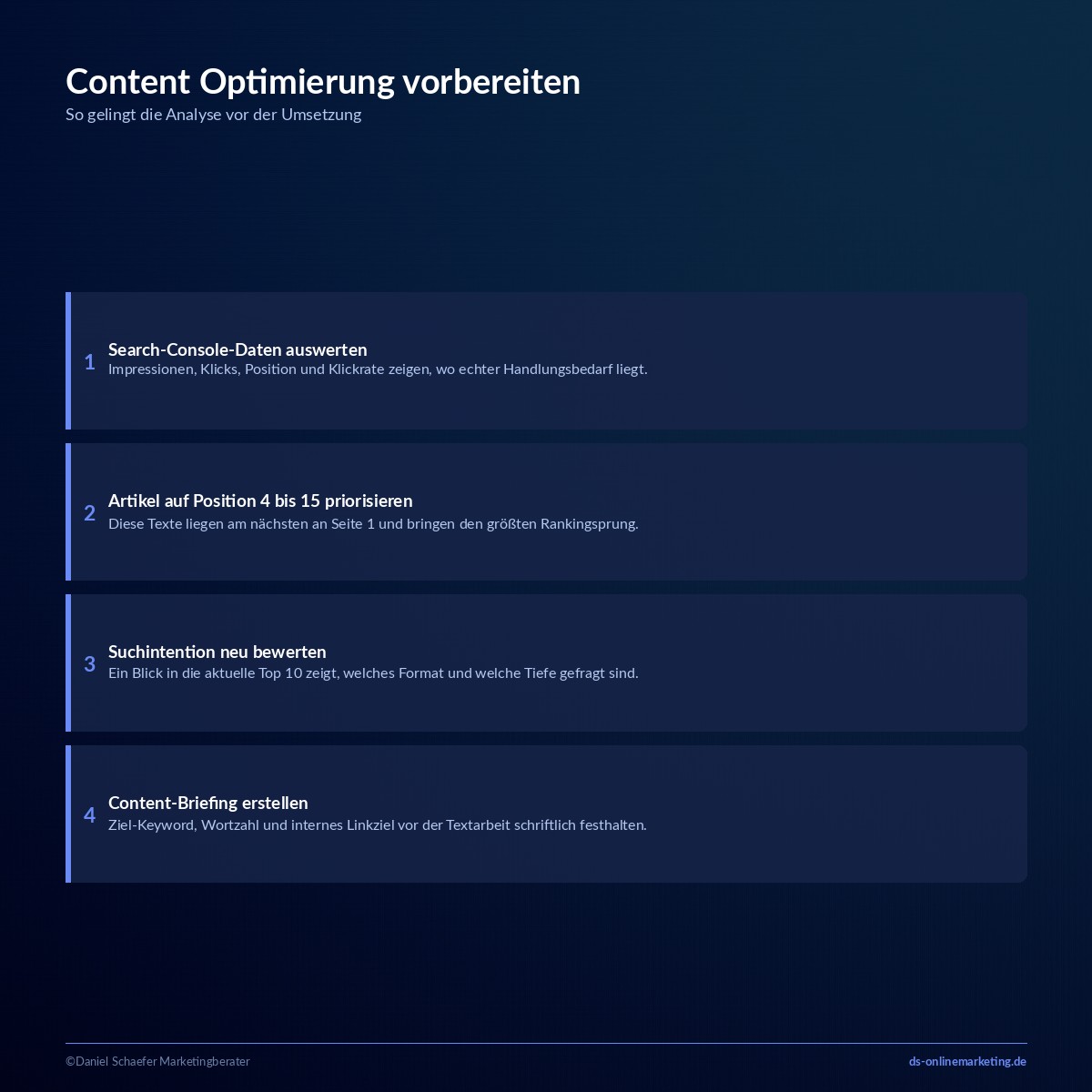 content optimierung analyse