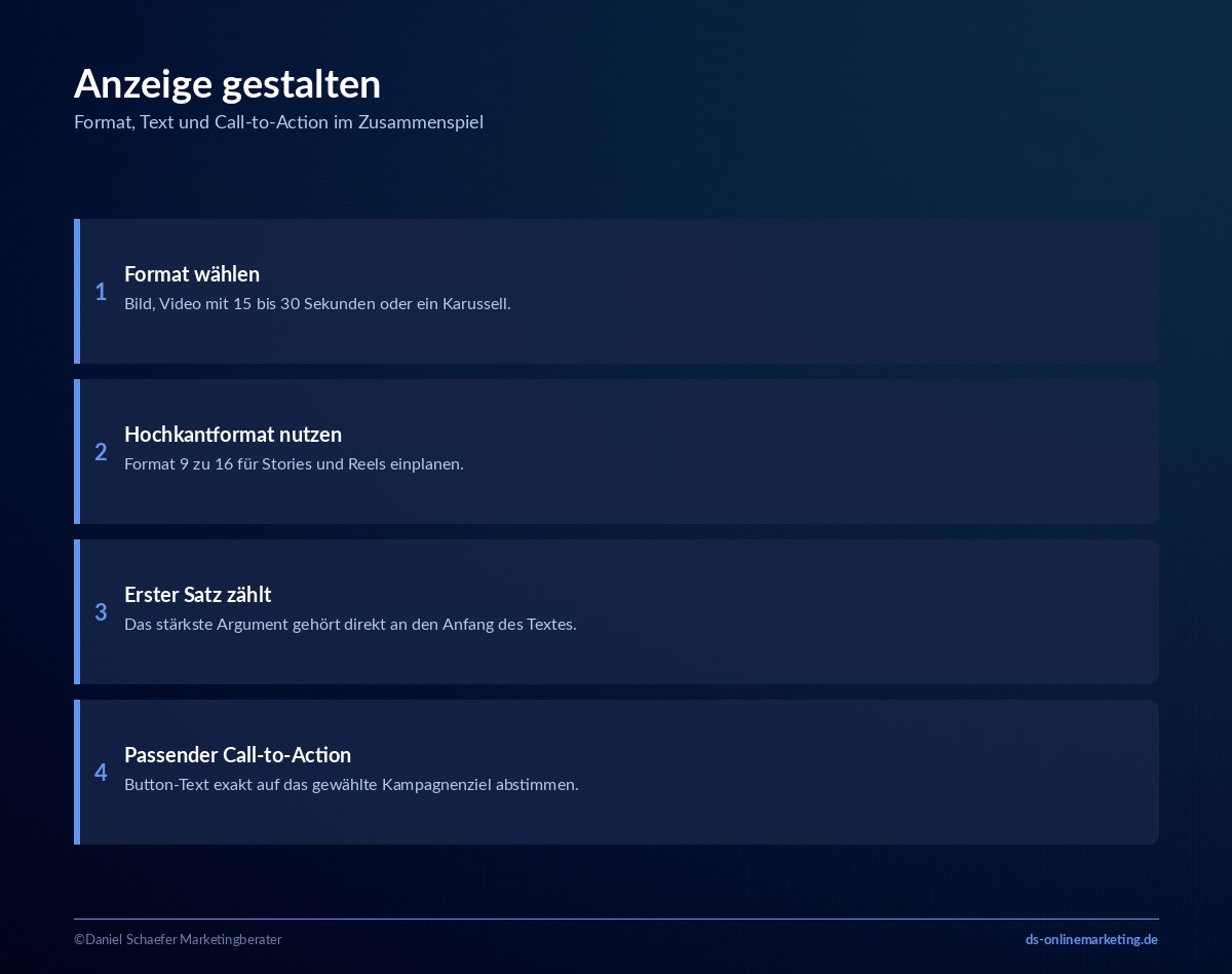 facebook ads anleitung anzeige gestalten