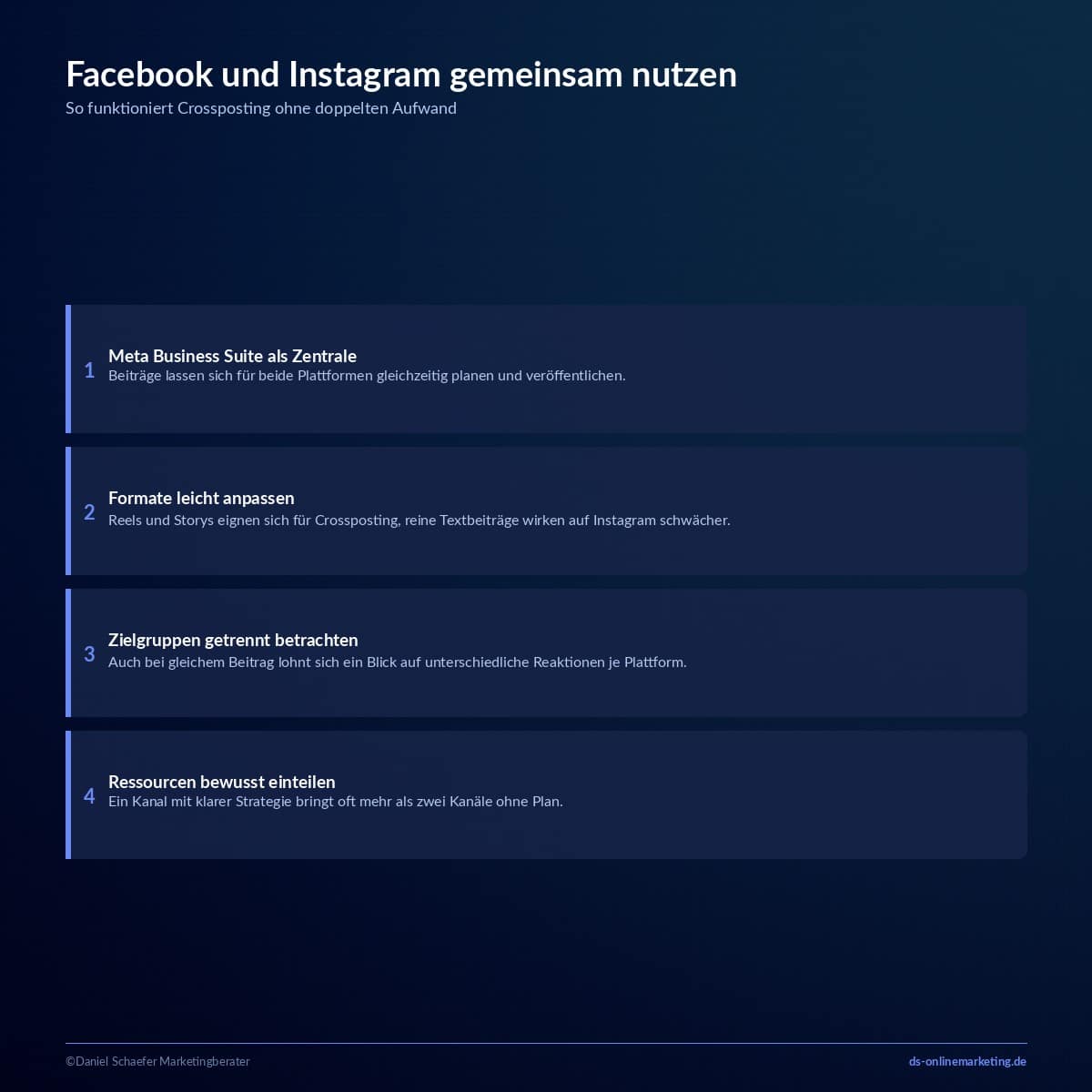 Facebook oder Instagram: Welche Plattform 2026 wirklich zu deinem Marketing passt 8 facebook oder instagram crossposting