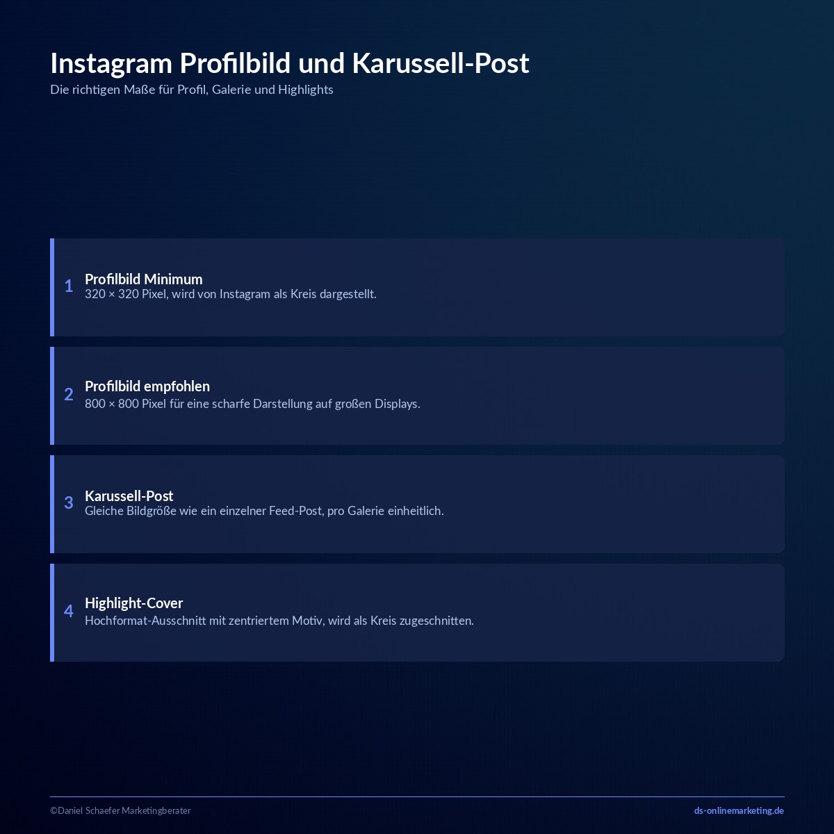 instagram bildgroessen profilbild karussell