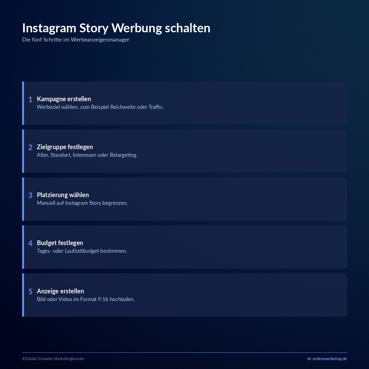 instagram story werbung schalten schritte