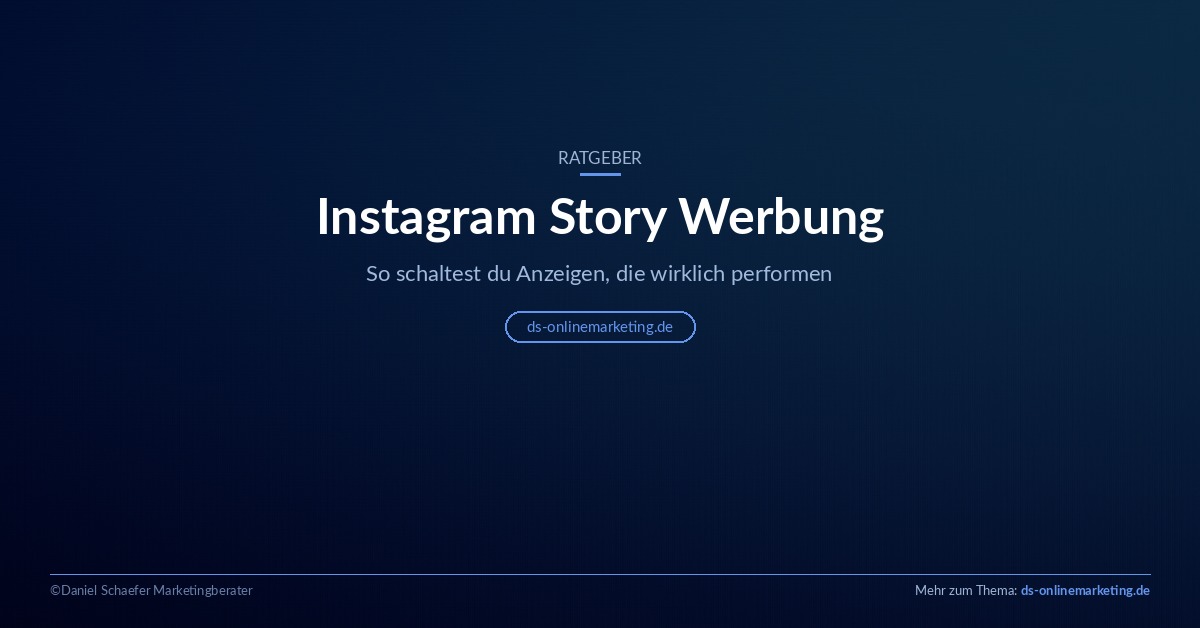 Instagram Story Werbung: Anleitung, Kosten und Tipps für Anzeigen