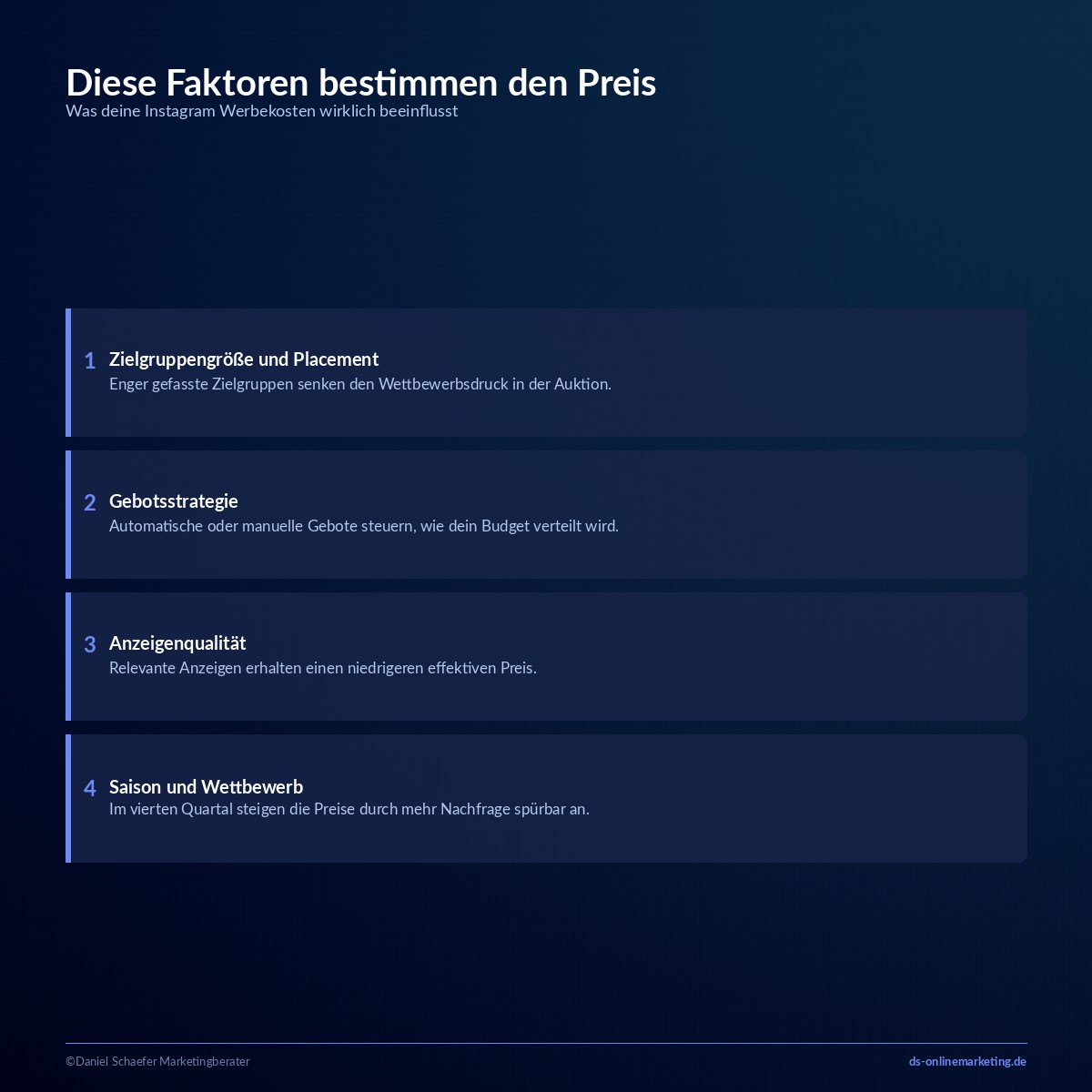 instagram werbung kosten faktoren