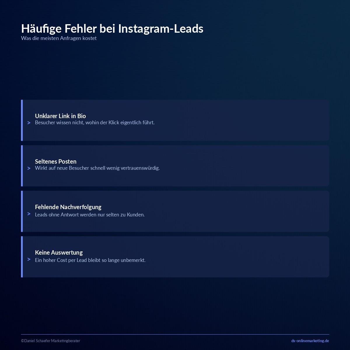 leads instagram fehler vermeiden