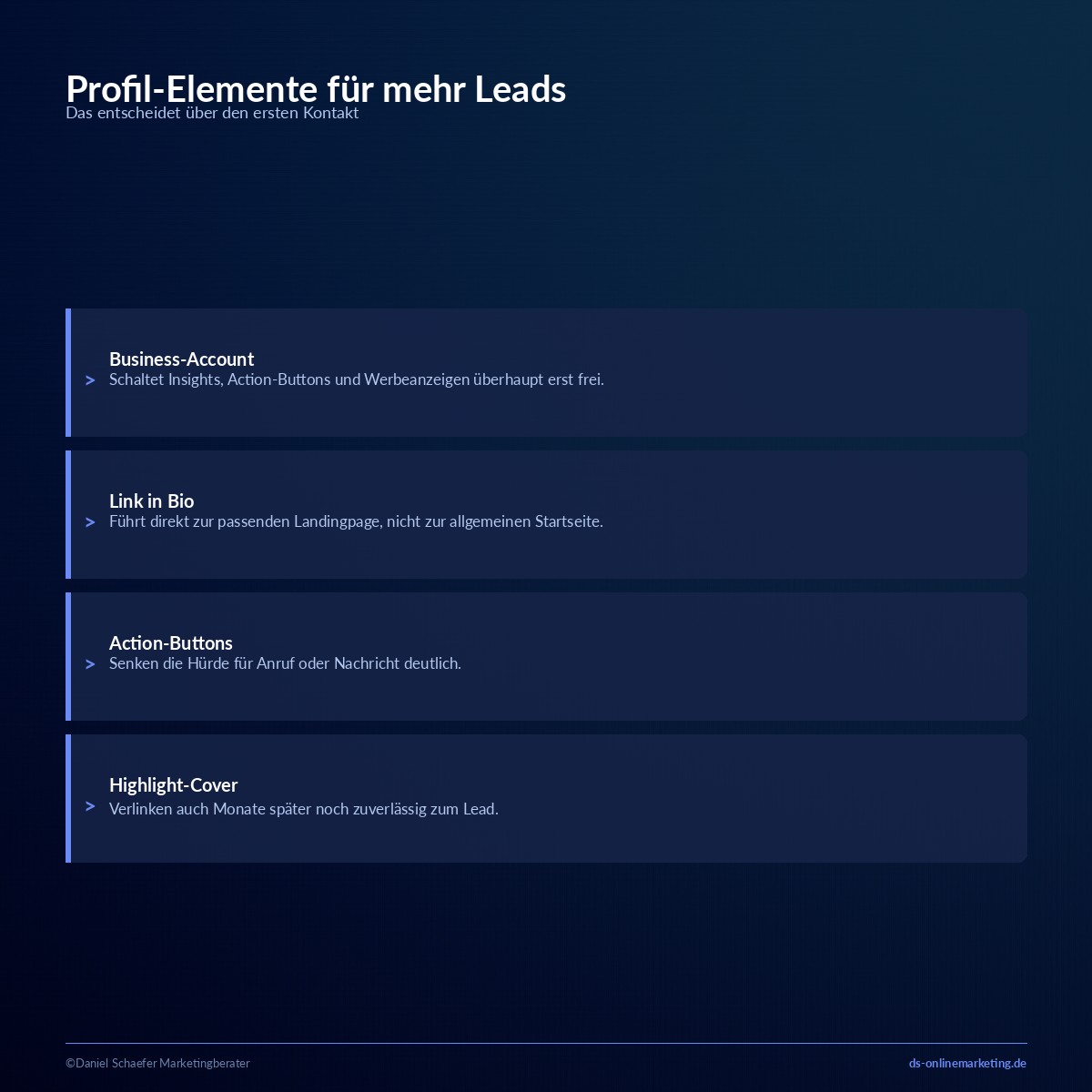 leads instagram profil optimieren