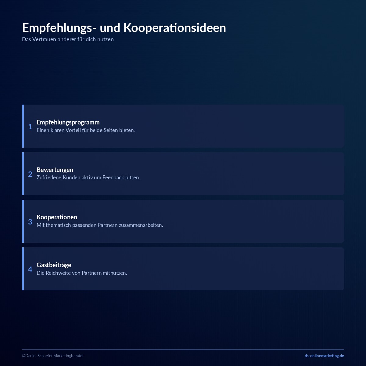 marketing ideen empfehlungsmarketing