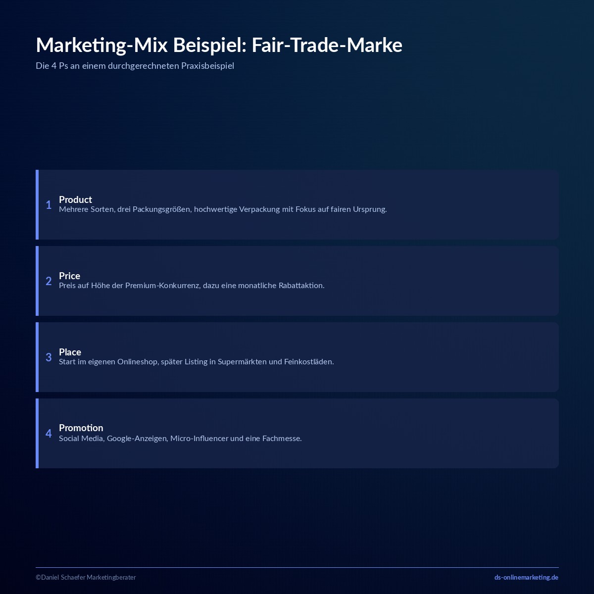 marketing mix beispiel fair trade marke