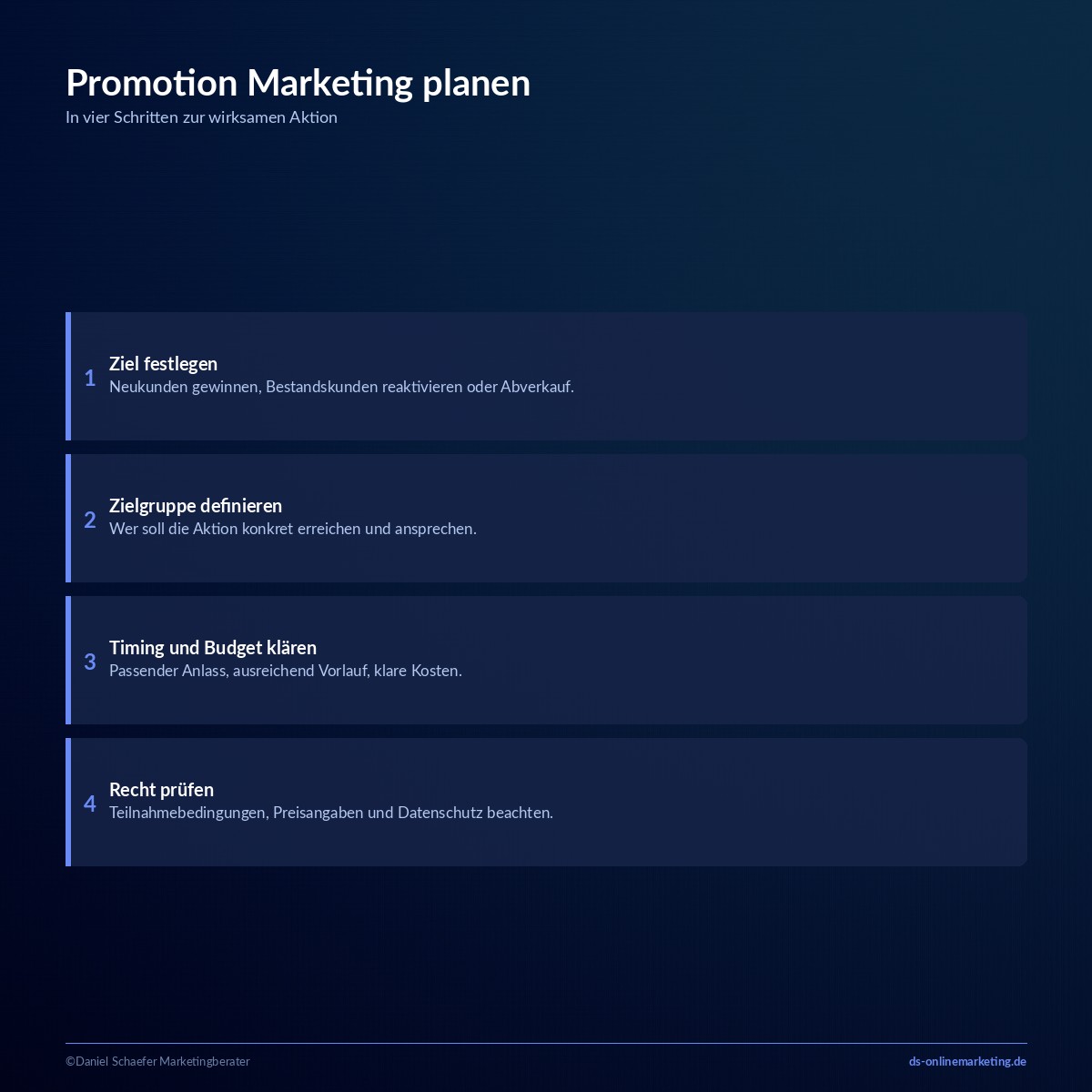 promotion marketing planung