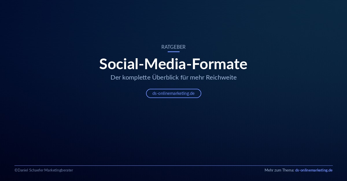 Social-Media-Formate: Überblick über Reels, Stories und Karussell-Posts