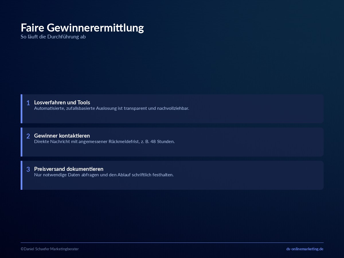 social media gewinnspiel durchfuehrung
