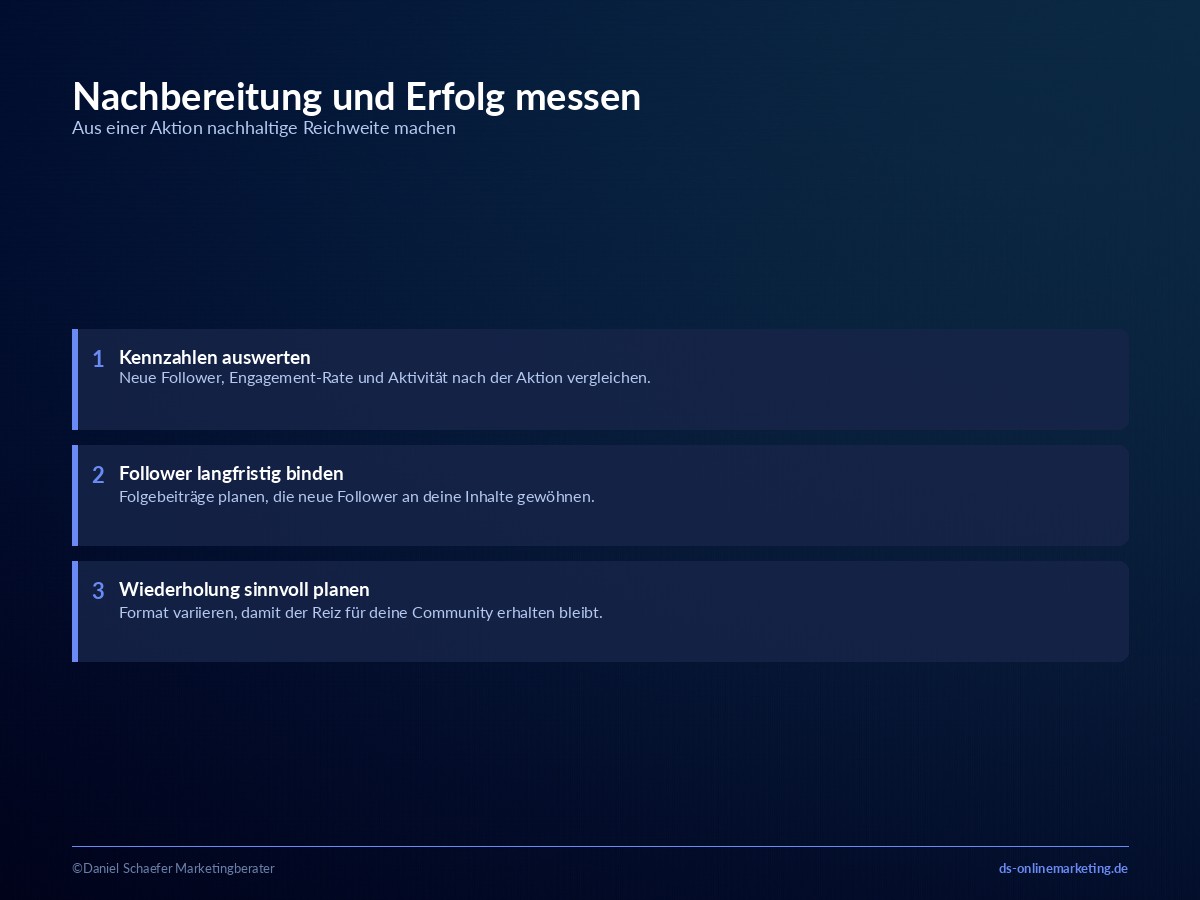 social media gewinnspiel erfolgsmessung