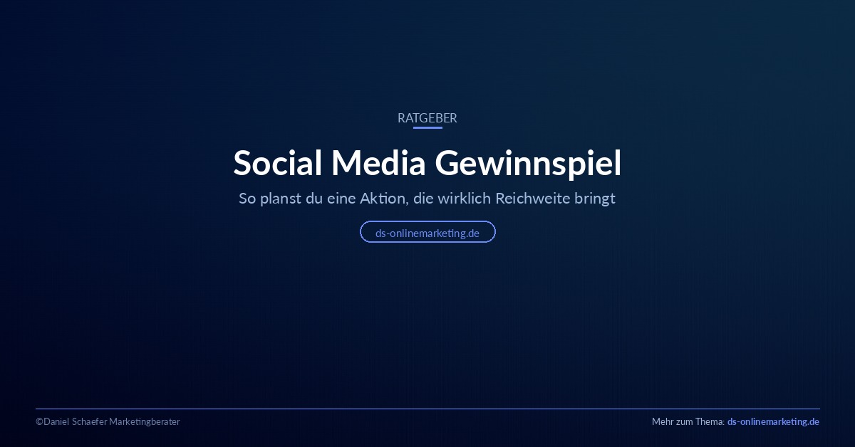 Social Media Gewinnspiel: So planst du eine Aktion, die Reichweite bringt