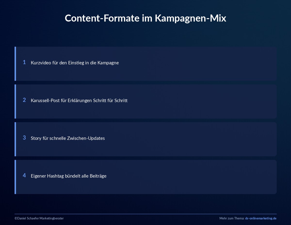 Social Media Kampagne: In 7 Schritten zu einer Kampagne, die wirklich wirkt 4 social media kampagne content formate