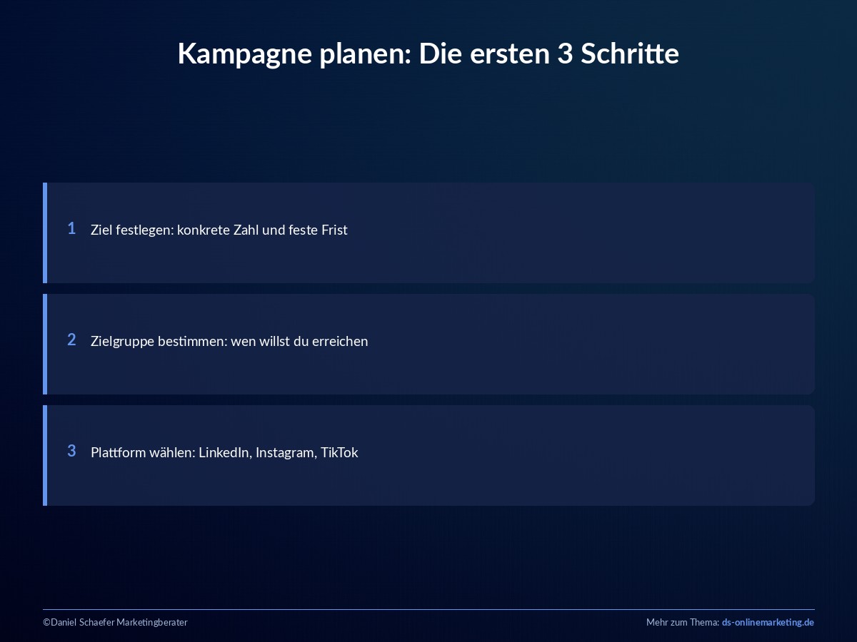 Social Media Kampagne: In 7 Schritten zu einer Kampagne, die wirklich wirkt 3 social media kampagne planen