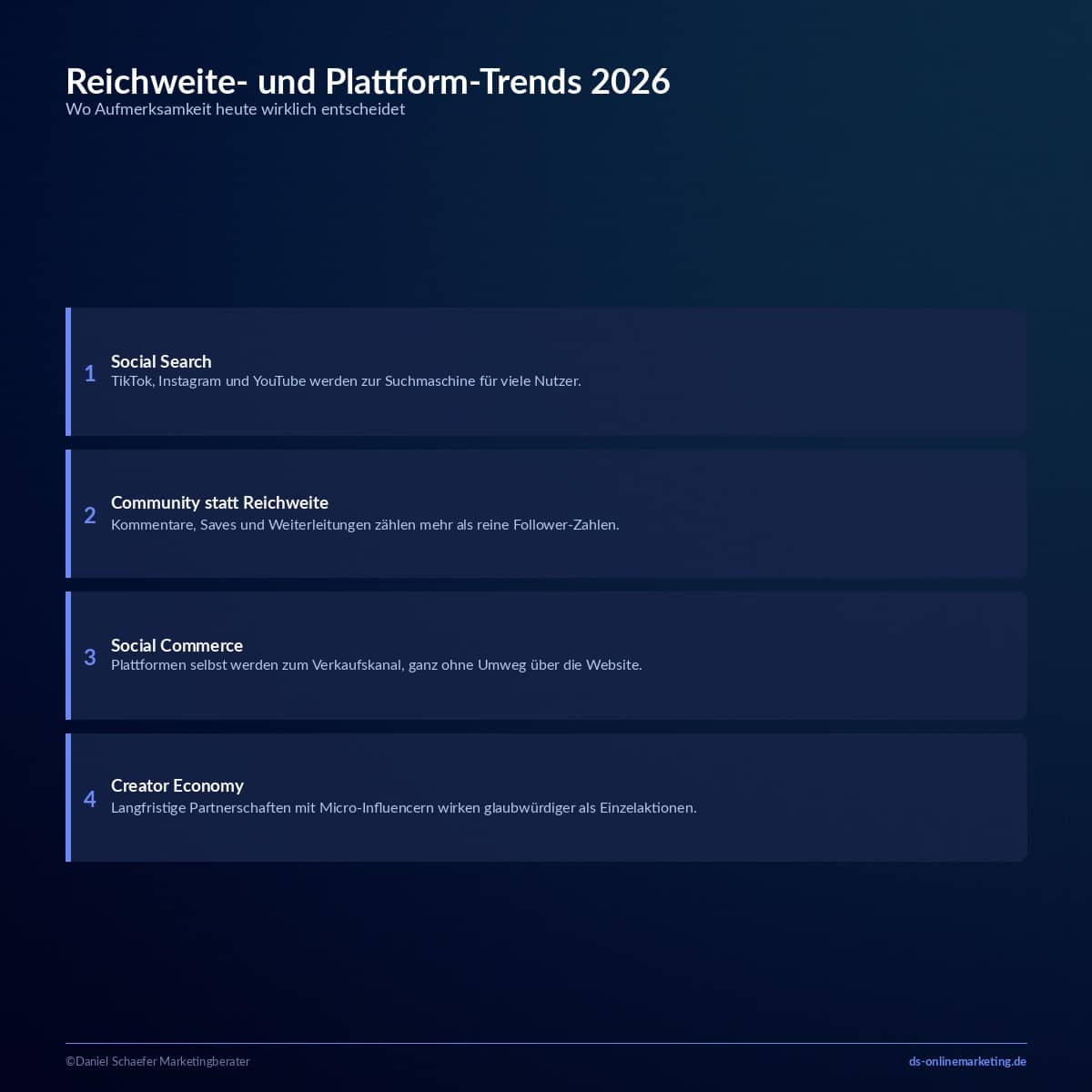 Social Media Trends 2026: Diese Entwicklungen bestimmen dein Marketing wirklich 3 social media trends plattformen
