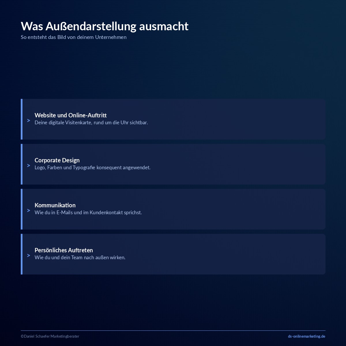 aussendarstellung definition
