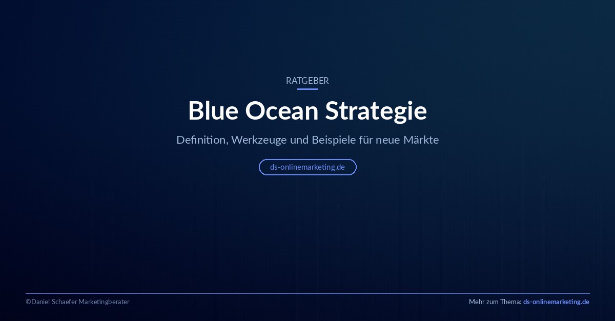 Blue Ocean Strategie: Definition, Werkzeuge und Beispiele im Überblick